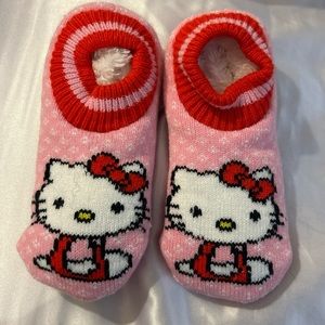 Hello kitty sock slippers!!!